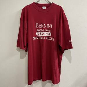 ビンテージ　90s　DELTA プリント　Tシャツ　デザイン　BERNINI USA　アメリカ製　220329