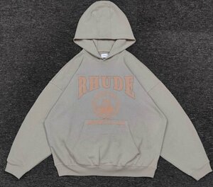 RHUDE ルード パーカー トップス メンズ レディース ストリート カジュアル グレー M