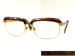 【侍】ヴィンテージ RODENSTOCK RICHARD ローデンストック リチャード 本鼈甲 10K 金張り 140 メガネフレーム 眼鏡 度入り 20-775