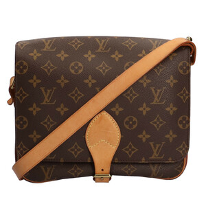 ルイヴィトン LOUIS VUITTON カルトシエール モノグラム ショルダーバッグ モノグラムキャンバス ブラウン レディース 中古