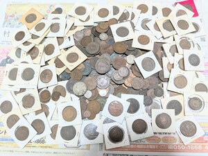 1円スタート【古銭・特年・大量】竜２銭銅貨・１銭銅貨・半銭銅貨・１厘銅貨・竜50銭銀貨・20銭銀貨・10銭銀貨、明治6年1銭ほか 4.5kg以上