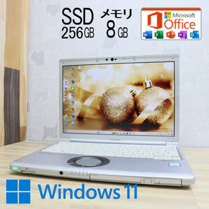 ★中古PC 高性能8世代4コアi5！SSD256GB メモリ8GB★CF-SV7 Core i5-8350U Webカメラ Win11 MS Office2019 Home&Business★P68281