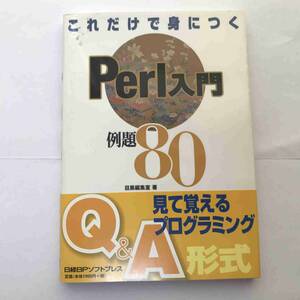 【送料無料】目黒編集室 (著)『これだけで身につく Perl入門 例題80』（日経BP、2004年）