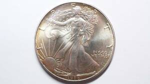 アメリカ合衆国 1986年 1オンス １ドル銀貨 31.1g 純銀 silver Eagle 1oz FINE SILVER 