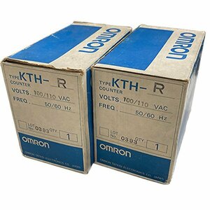 ◆【2台セット】オムロン(OMRON) タイムカウンター 【KTH-R】コントロール 制御機器 100/110VAC 50/60Hz ※長期保管品