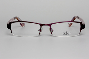 【新品・未使用】ZiO ジオ メタル ナイロール バイオレット/スケルトン赤の点模様 男女共用 Z163 COL.76