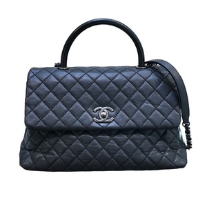 シャネル CHANEL ココハンドル32 A92992 ブラック ハンドバッグ レディース 中古