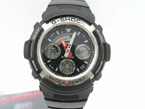 1円◆稼働◆ カシオ AW-590 Gショック ブラック クオーツ メンズ 腕時計 保 N825