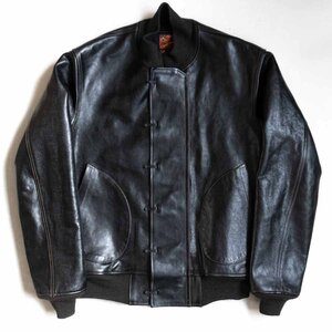 【最高級】TOYS McCOY 【LEATHER DECK HOOK JACKET Horse Hide PLAIN TYPE】 44 レザー デックフック ジャケット ホースハイド 2312245