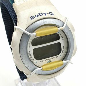 【電池切れ】CASIO　カシオ　Baby-G ファイル File BG-097 デジタル 腕時計 ホワイト＆シルバー