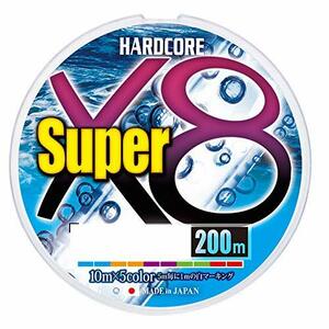 DUEL (デュエル) PEライン 釣り糸 HARDCORE スーパー X8 【 ライン 釣りライン 釣具 高強度 高感度 】 2.0号 200