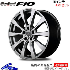 MID ユーロスピード F10 4本セット ホイール インスパイア【16×6.5J 5-114 INSET53】UC1 EuroSpeed アルミホイール 4枚 1台分