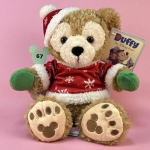 #67 クリスマス 12インチ ホリデー ダッフィー ぬいぐるみ WDW DLR Holiday Duffy the Disney Bear US ディズニー パークス