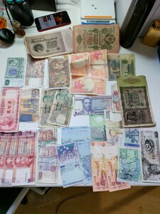 外国紙幣 旧紙幣 海外紙幣 ベトナム タイ 古札 中国 紙幣　インドネシア　リラ　ロシア　フィリピン　バーツ　ルピア