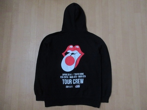 非売品 ローリングストーンズ 14 ON FIRE JAPAN TOUR 日本公演 クルー専用 フルジップ パーカー LスタッフThe Rolling Stonesロック バンド