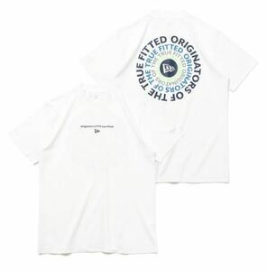 《2024年春夏》【ゆうパケット対応】ニューエラ ミッドネックTEEサークル半袖シャツ（14109052）白（L) 