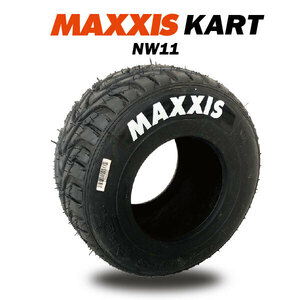 フロント2本セット MAXXIS RAIN TIRE NW11 レーシングカート用 KART TIRE 10ｘ4.50-5 ホワイトレタリング 法人宛送料無料