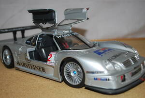 ジャンク品 当時物 Maisto マイスト 1/18 メルセデスベンツ CLK-GTR GTレーシング Mercedes-Benz racing EXCLUSIVE ミニカー 開閉 約27㎝