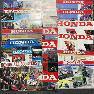 カタログ バイク スクーター HONDA ホンダ 総合バイクカタログ 1980年・90年代 18冊セット！ 中古品！