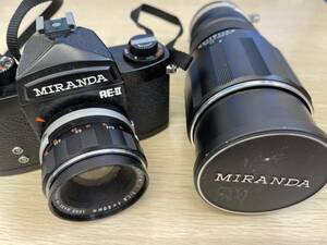 ★MIRANDA/ミランダ RE-II 1:1.8 f=50㎜★フィルムカメラ★レンズ 1:5.6 f=300㎜ 62Φ★動作未確認★