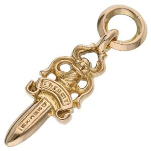 クロムハーツ Chrome Hearts 22K #5DAGGER/#5ダガーチャーム サイズ:#5 ゴールドネックレストップ 中古 SS07