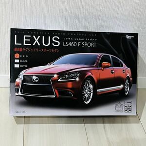 【新品未使用】電池付き LEXUS LS460 F SPORT ラジコン (メタリック・ワインレッド)単3電池5個付き 