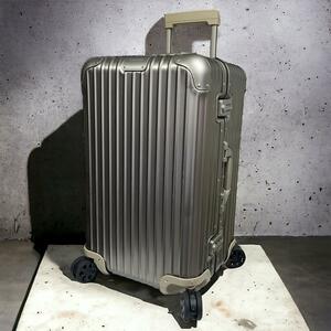 1円 【新品同様】RIMOWA オリジナル trunk トランクS 925.65 66L 4輪 トパーズ スーツケース キャリーケース トランク ゴールド系 リモワ