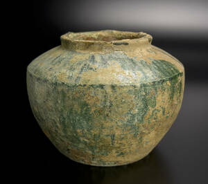 漢 緑釉小罐 中国 古美術