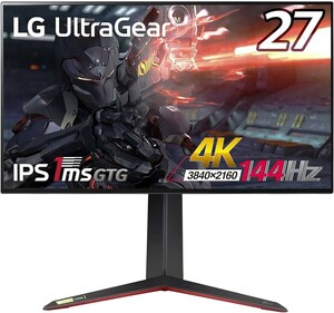 LG UltraGear 27GP950-B 4K ゲーミングモニター HDMI 2.1、Vesa DisplayHDR600対応 