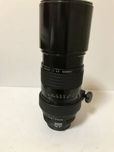 大望遠　NIKON NIKKOR 300mm f4・5 フード内藏　良品