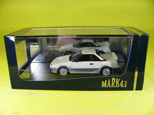MARK43 1/43 トヨタ MR2 Gリミテッド (AW11) 白/銀 ジャンク (最安送料レタパ520円)