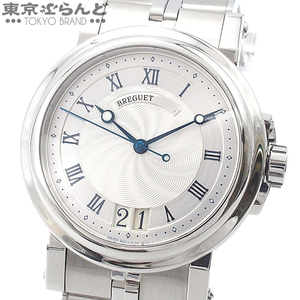 103018649 ブレゲ Breguet マリーン2 ラージデイト 5817ST シルバー SS 腕時計 メンズ 自動巻 仕上済