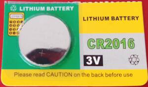 リチウム電池 CR2016 3V リチウムバッテリー