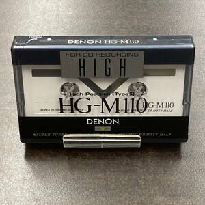 1928N 未使用 デノン HG-M 110分 ハイポジ 1本 カセットテープ/One DENON Type II High Position unused Audio Cassette