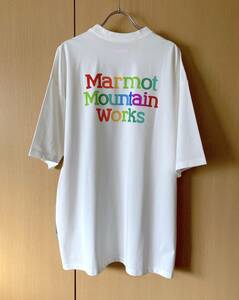 別注 / Marmot × BEAMS / Rainbow T-shirt / WHITE / XL / マーモット ビームス レインボー Tシャツ 半袖