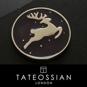 1510★タテオシアン★ピンズ★ピンバッチ★トナカイ★シルバー★PINSボタン★三越伊勢丹取扱いブランド★TATEOSSIAN★新品