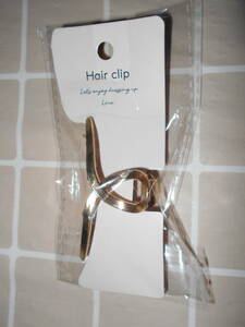 【難あり】　Hair clip　ヘアクリップ　ヘア　クリップ　ゴールドバンス.