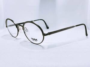 A459 新品 未使用 メガネ 眼鏡 メガネフレーム ★ TLRA ★ 丸型　ラウンド　チタン 国産 日本製 男性 女性 メンズ レディース