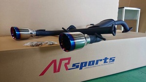 [ARsports] ZC33S スイフトスポーツ(MT用) ブルーテール左右シングルマフラー