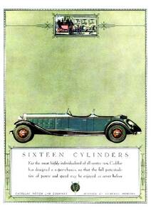 ◆1930年の自動車広告　キャデラック3　Cadillac