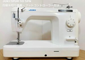 比較的美品★ジューキ 職業用 ミシン★ TL-98SP N SPUR98SP N ★フットコントローラー付き★JUKI★ シュプール　シリーズ