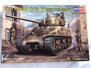 ホビーボス 1/48 U.S M4A1(76) W MEDIUM TANK シャーマン中戦車 No.84801