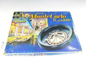 ◆(NA) はなやま MonteCarlo モンテカルロ Casino Roulette カジノ ルーレット マウントマーク ボード ゲーム おもちゃ 当時物