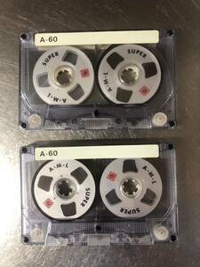 カセットテープ Super LN-60 2本セット オープンリール型 