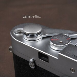 cam-in ソフトシャッターボタン | レリーズボタン ビッグ 凸面 - スチールグレー CAM9029