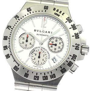 訳あり ブルガリ BVLGARI CH40STA ディアゴノ タキメトリック クロノグラフ 自動巻き メンズ _755810