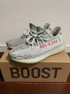 美品 イージーブースト350 V2 ブルーティント YEEZY BOOST 350 アディダス/エアジョーダン/シカゴ/エアフォース/Supreme/トラヴィス/26.5