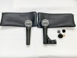 SHURE ダイナミックマイク SM58　2台まとめて