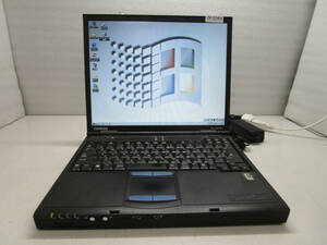 HP Compaq Evo N610c J07M0400 Mobile Pentium 4 1.8GHz/メモリ256MB/HDD40GB/Windows98SEインストール済 管理番号N-2164