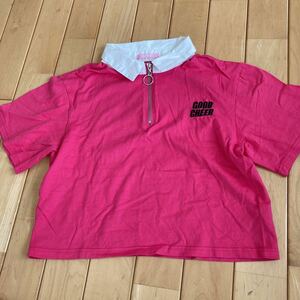 WC◇◇ポロシャツ 半袖シャツ　レデース　フリーサイズ　ピンク